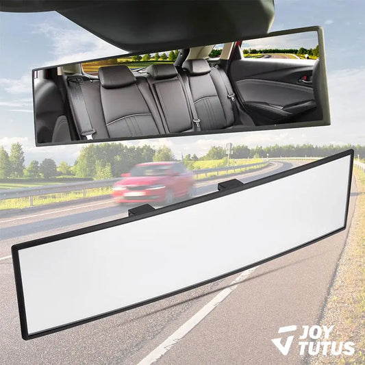 JOYTUTUS 11.81in Universal Panoramic Convex Extended Rear View Mirror - High-Quality Glass Vehicle Accessory, Anti-Fall Design, Reversible for Passengers, Easy Installation, Car Interior Accessories, Fits Cars/Trucks, Blind Spot Gadgets, Mirrors, Vehicle