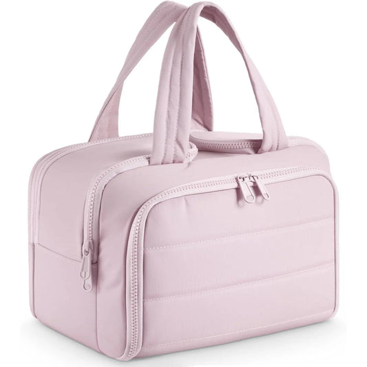 4-in-1 Puffy Travel Toiletry Bag for Women – Large Capacity Makeup Organizer with 4 Compartments, Wet/Dry Separation, Lightweight Waterproof Fabric& Anti-Spill Design, Multi-Functional Cosmetic Bag for Travel, Gym, Bathroom, Gift tts outdoorfun tool, Make