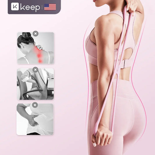 Keep Resistance Bands Figure 8 Exercise Bands for Women 8 Shaped TPE Material for Arms Chest Expander Yoga Gym Fitness Muscle Training  SummerVibes